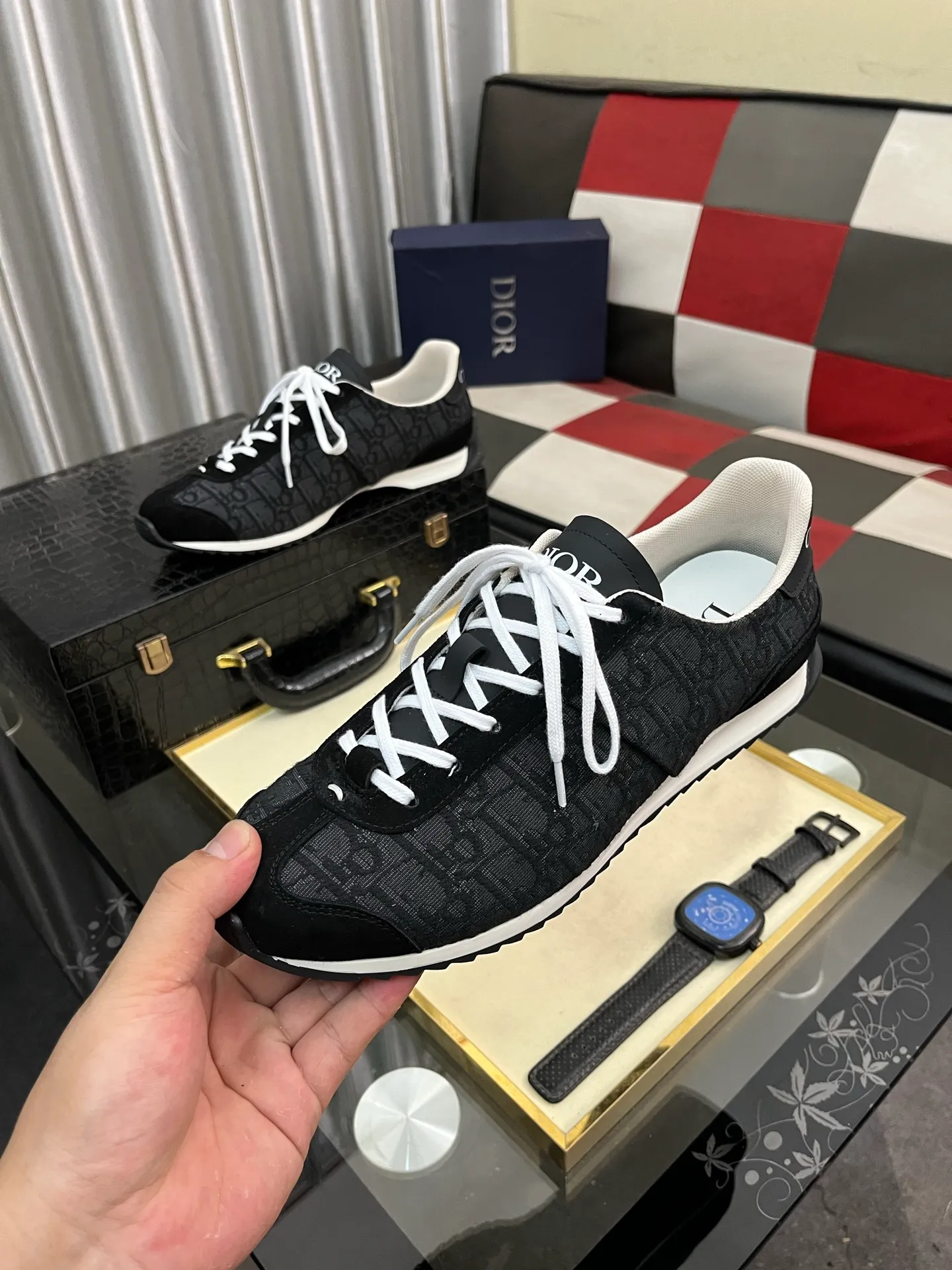 Men's shoes 💰420⌚️⌚️[Dior] Dior couple's style, new casual style launched in Hong Kong counters. Official website 1:1 production. Original Italian materials. Designed by European and American masters. Perfect shape to create counter quality. Solid color rubber wear-resistant outsole and classic dazzling head! Super versatile and very comfortable. High-end without losing taste, fashionable and novel! ! Absolute focus! Code number: 36-448️⃣Colors available